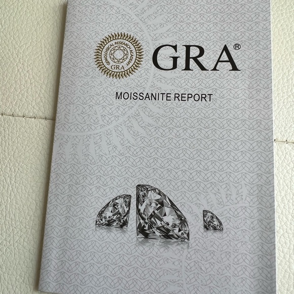 Moissanite earring and necklace 14K with GRA certificate.. - Picture 9 of 9